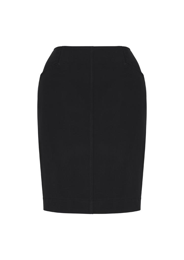 [9401042454355] 20717 - Womens Siena Bandless Pencil Skirt (4, Black)