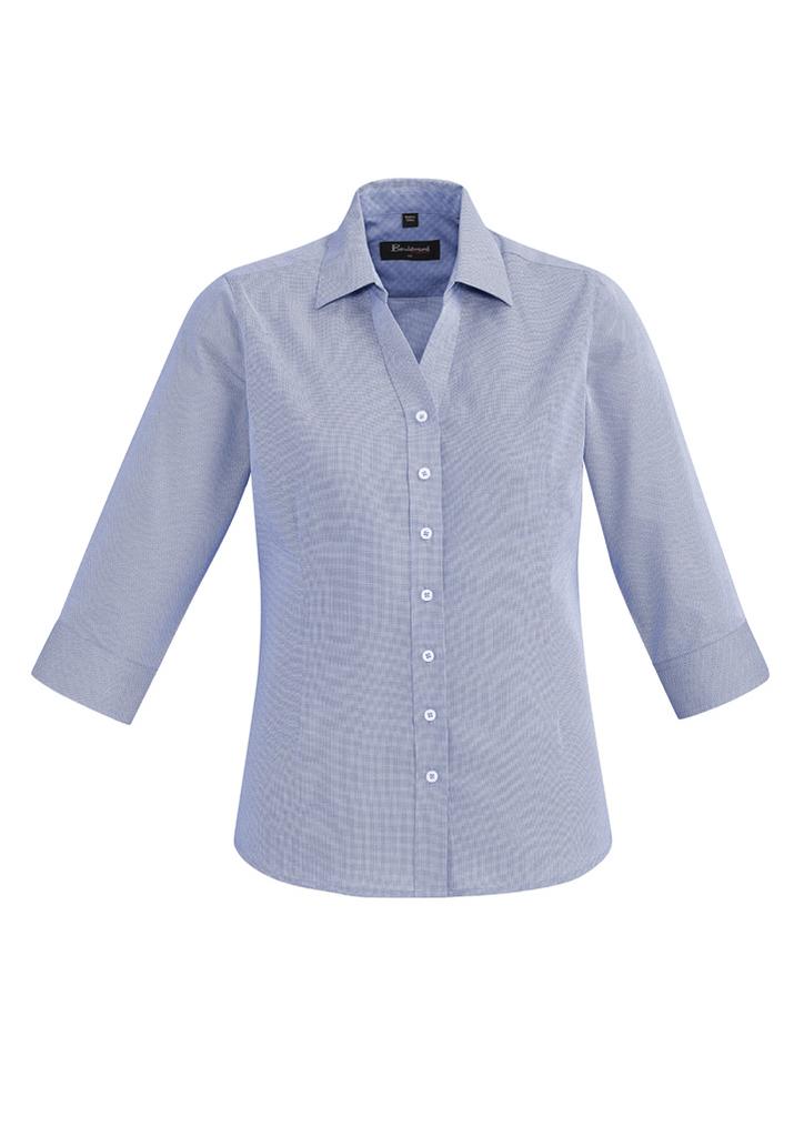[9401042288752] 40311 - Womens Hudson 3/4 Sleeve Shirt (4, Patriot Blue)