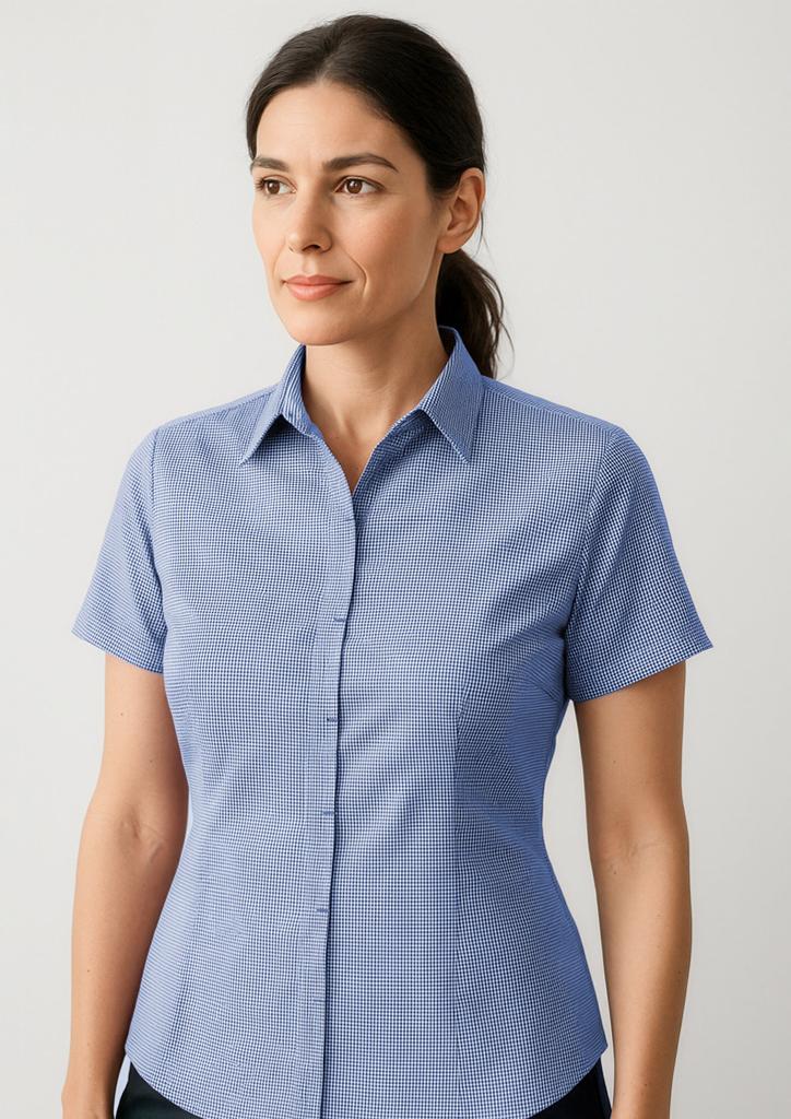 [9401042341297] 42512 - Womens Newport Short Sleeve Shirt (4, French Navy)