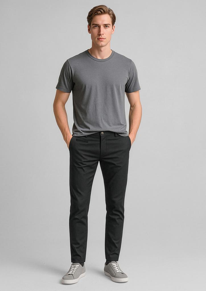 [9401042628473] RGP263M - Mens Traveller Tapered Stretch Chino Pant (72, Black)