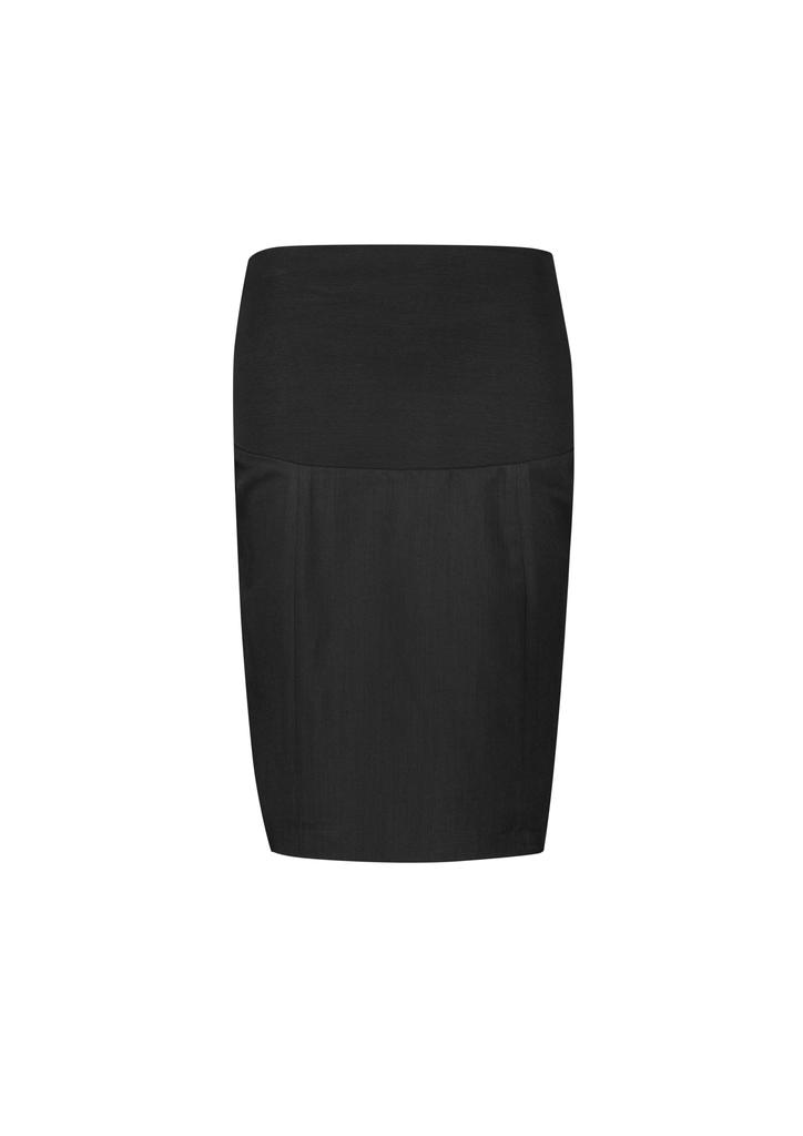 [9401042655684] RGS307L - Womens Cool Stretch Maternity Skirt (S, Black)