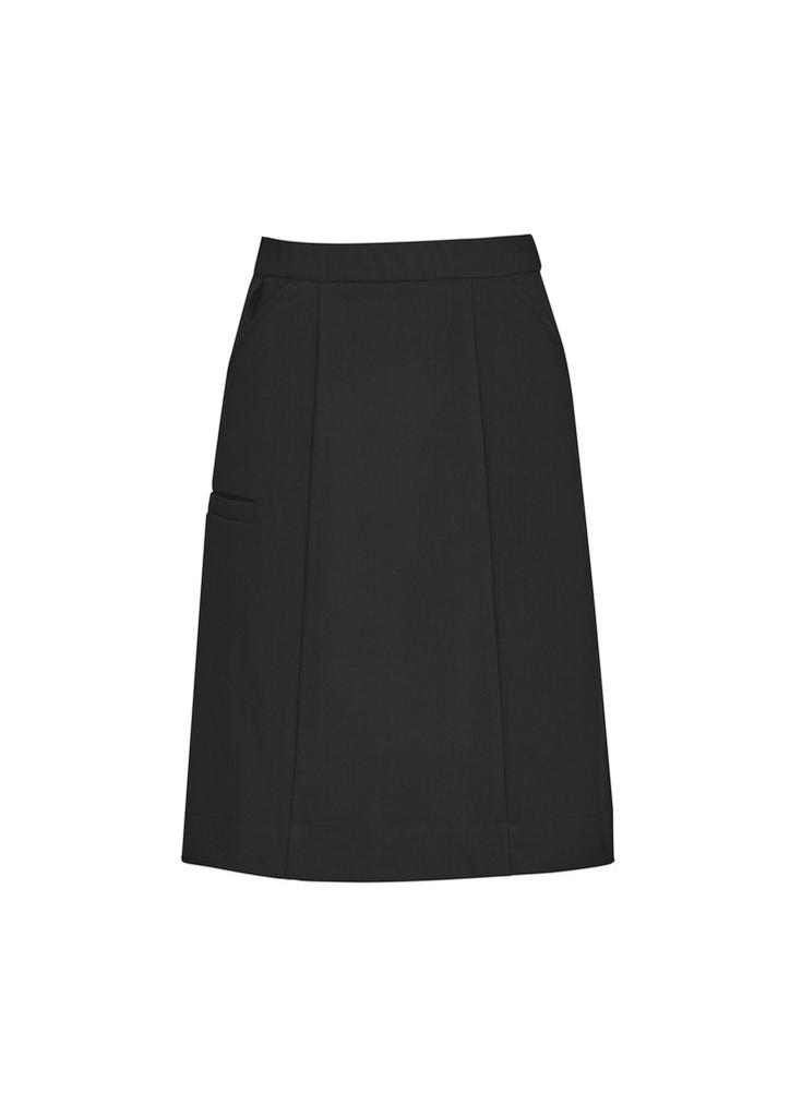 [9401042504258] CL956LS - Womens Comfort Waist Cargo Skirt (4, Black)