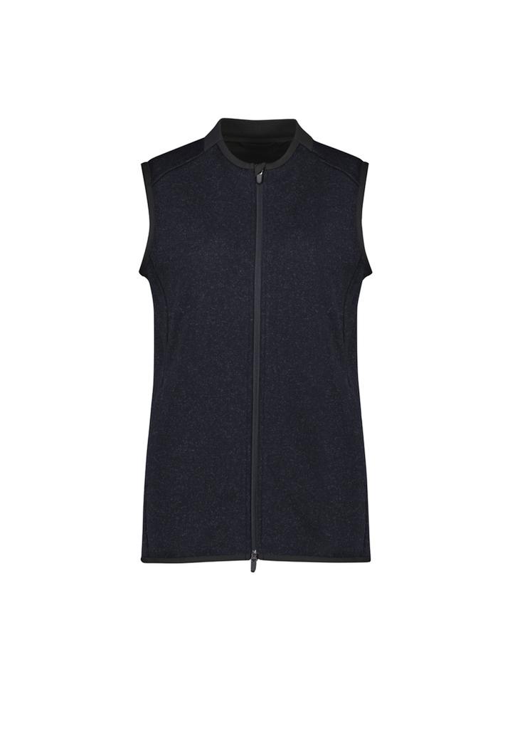 [9401042651716] CO343LV - Womens Nova Zip Front Vest (XS, Black Marle)