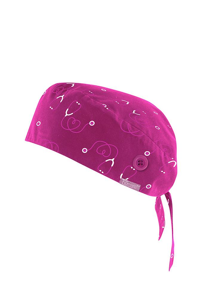 [9401042640390] CSC246U - Unisex Pink Printed Scrub Cap