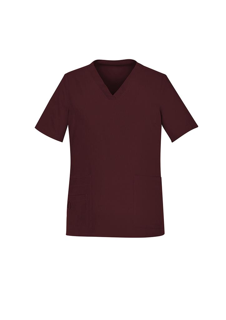 [9401042639653] CST941LS - Womens Avery V-Neck Scrub Top (XS, Black)