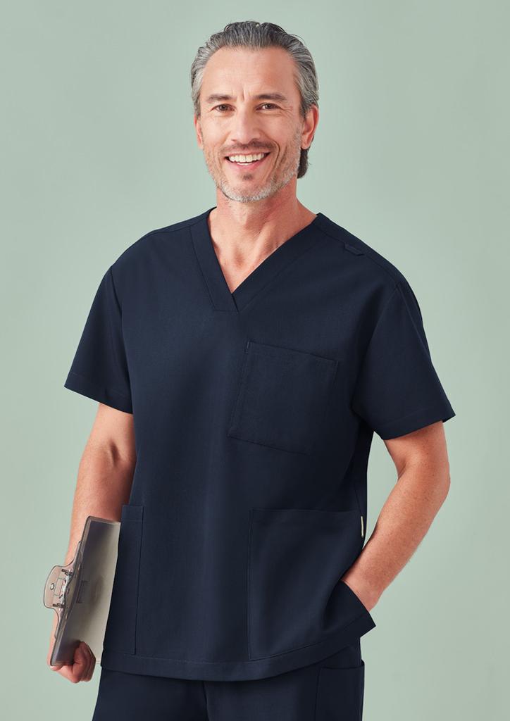 [9401042702906] CU544US - Unisex Pulse V-Neck Scrub Top (XXS, Black)