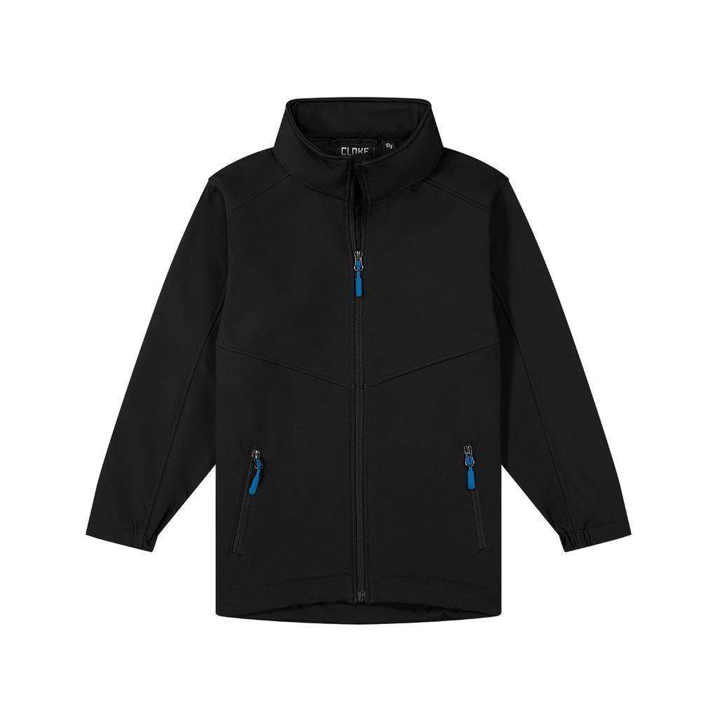 [AJKZ-BKAQ-4] AJKZ - Kids Aspiring - Contrast Zip Pulls (4, Black/Aqua)