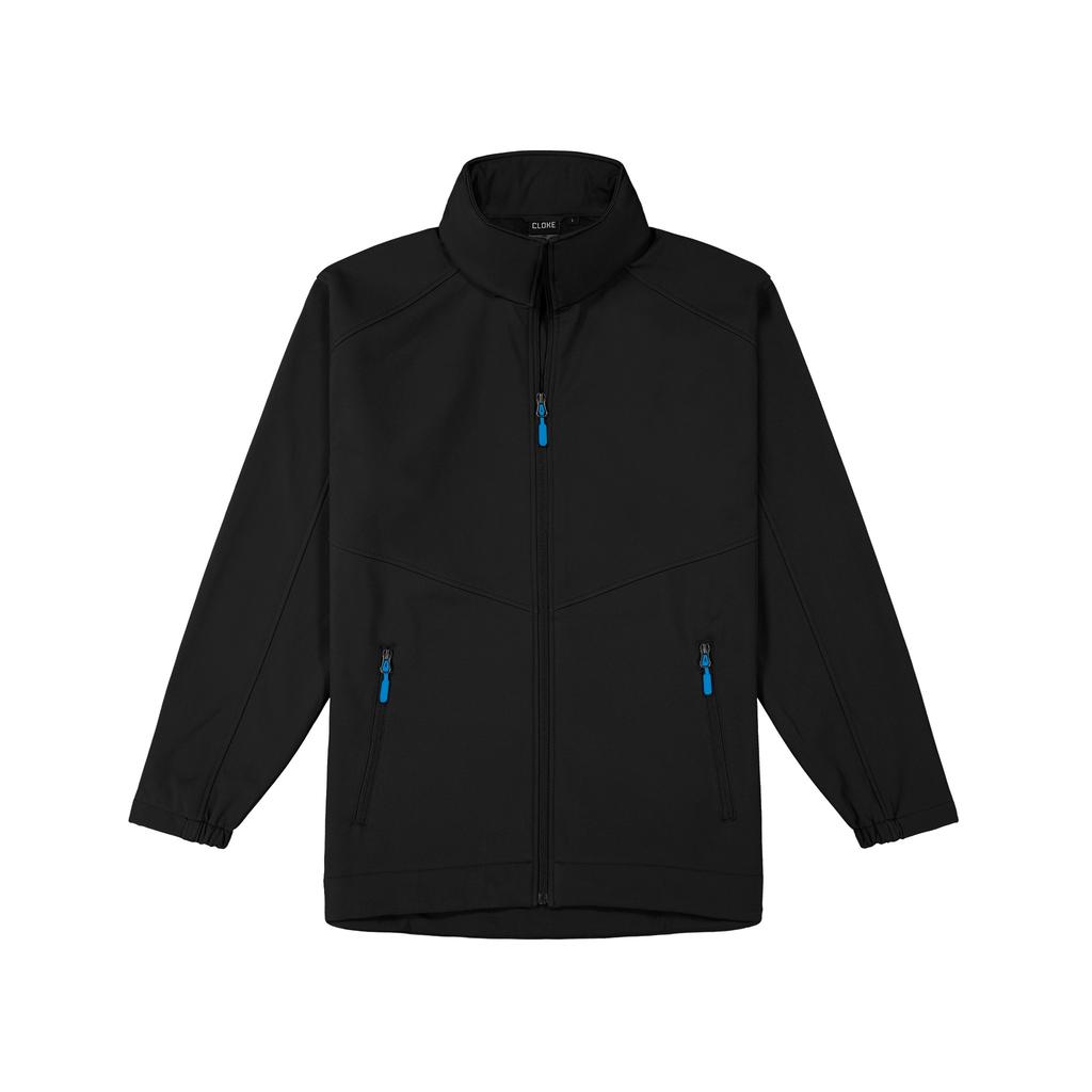 [AJMZ-BKAQ-S] AJMZ - Aspiring Jkt - Contrast Zip Pulls (S, Black/Aqua)