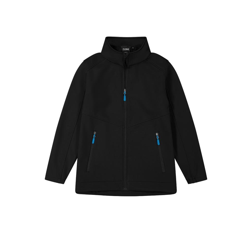 [AJWZ-BKAQ-8] AJWZ - Aspiring Jkt Wmns - Contrast Zip Pulls (8, Black/Aqua)