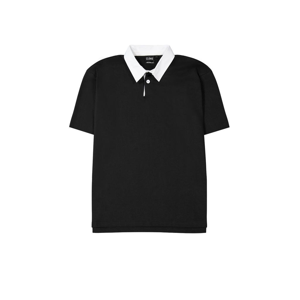 [SS-RJP-BK-XXS] SS-RJP - Short-Sleeved Rugby Jersey (XXS, Black)