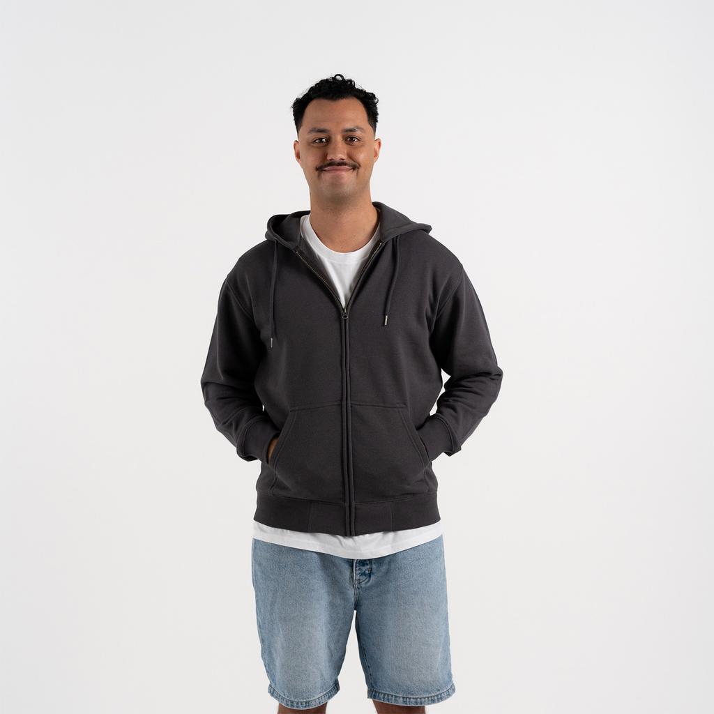 [ZHM-BK-XS] ZHM - Campfire Zip Hoodie V2 - Mens (XS, Black)