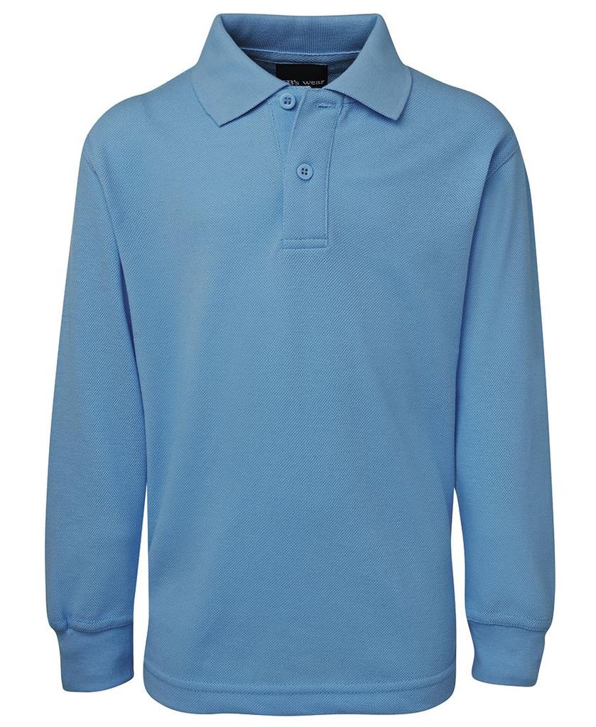 [2KLPL04] 2KLP - JBs Kids L/S 210 Polo (4, Light Blue)