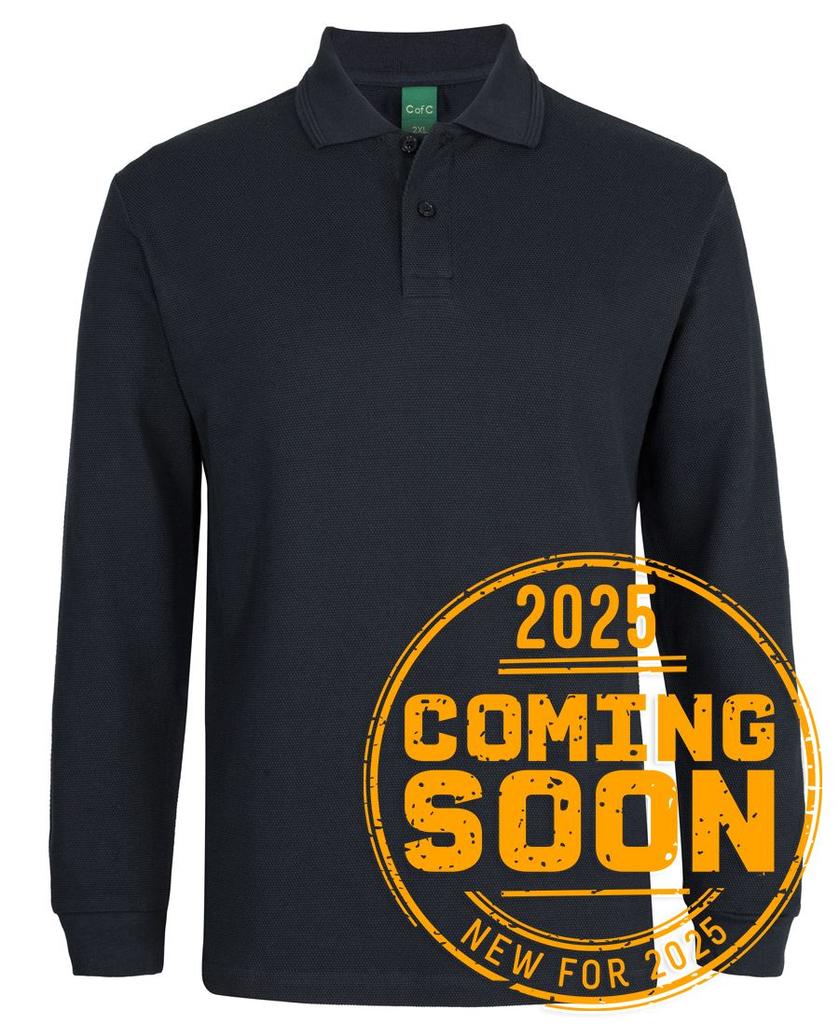 2PCL - C of C L/S 320G Popcorn Cotton Polo