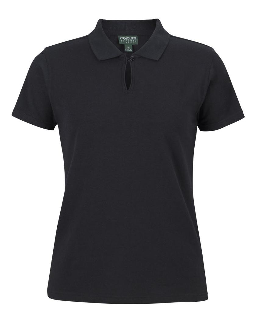2STS1 - C of C Ladies Cotton S/S Stretch Polo