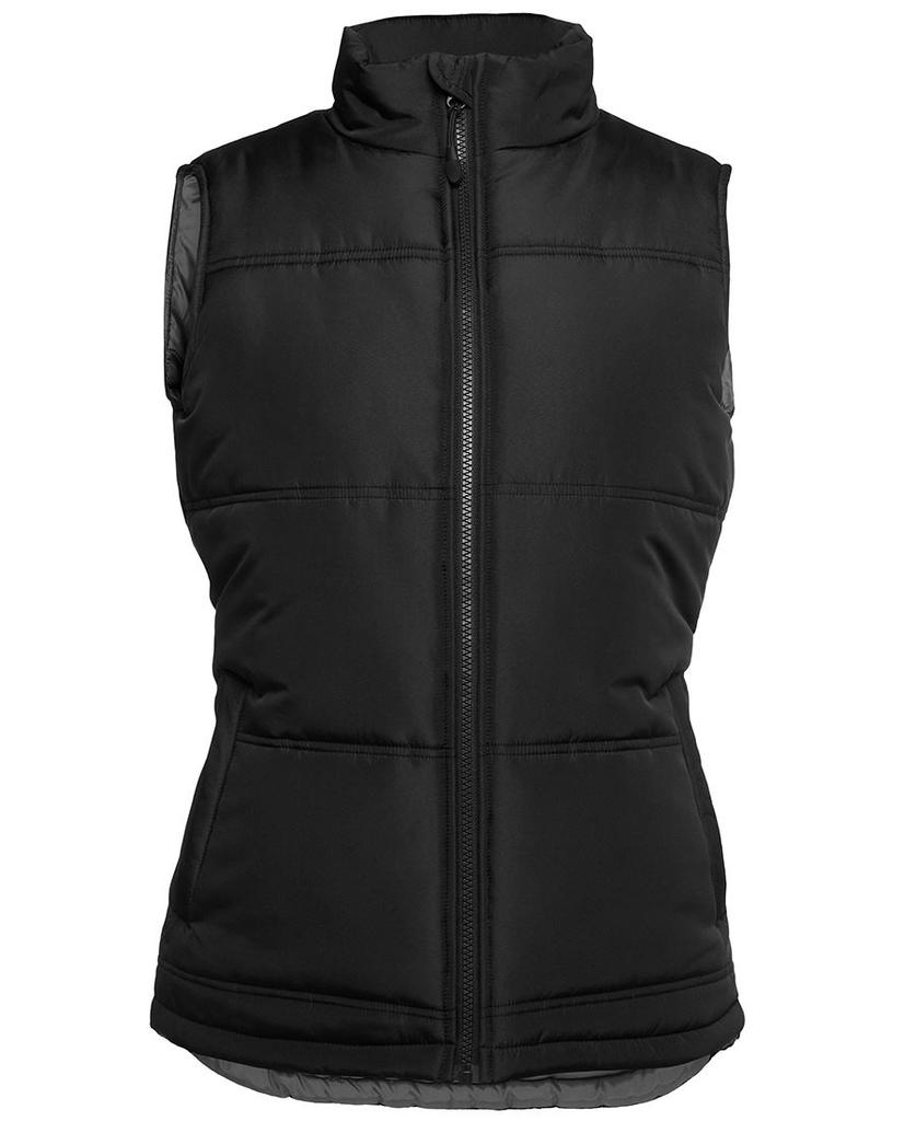 [3ADV1BG08] 3ADV1 - JBs Ladies Adv Puffer Vest (8, Black/Grey)