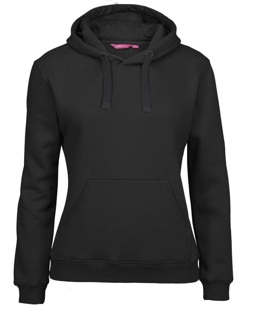 [3FH1BX06] 3FH1 - JBs  Ladies Fleecy Hoodie (6, Black)