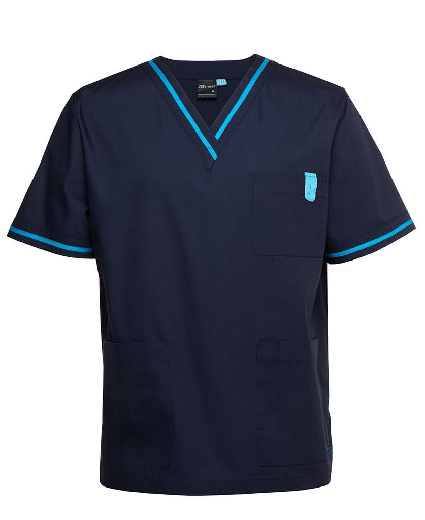 [4SCTNDAA] 4SCT - JBs Contrast Unisex Scrubs Top (XS)