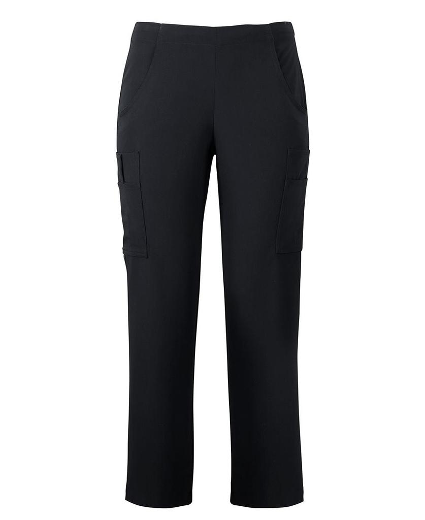 [4SNP1BX06] 4SNP1 - JBs Ladies Nu Scrub Cargo Pant (6, Black)