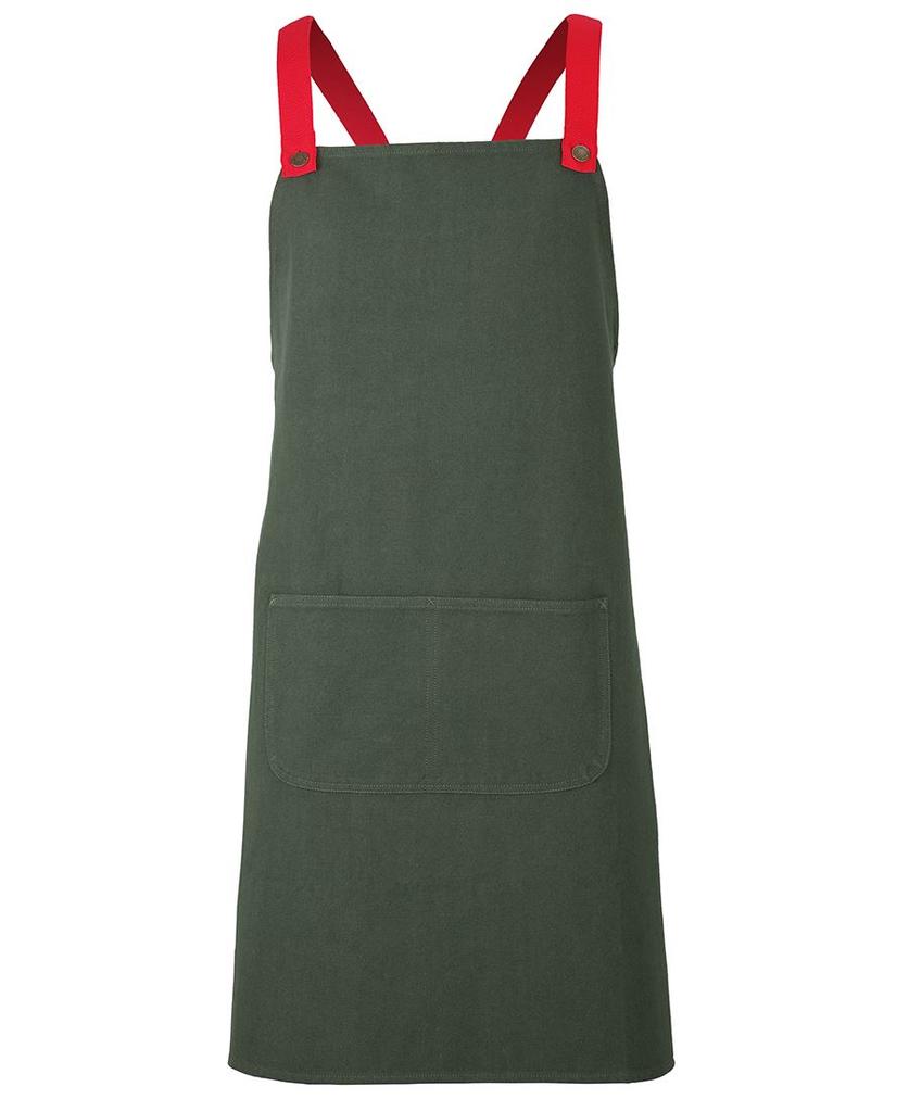 [5ACBCFFX] 5ACBC - JBs Cross Back Canvas Apron (Without Strap) (Army)