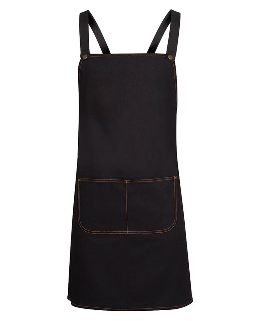 [5ACBDBBX] 5ACBD - JBs Cross Back Denim Apron (Without Strap) (Black)