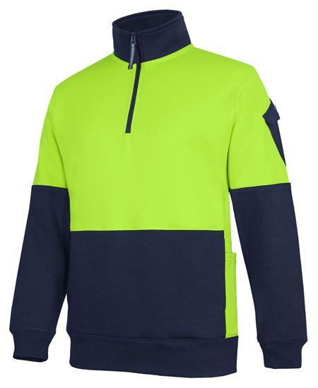 6CHVF - JBs 350G Hv 1/2 Zip Trade Fleece