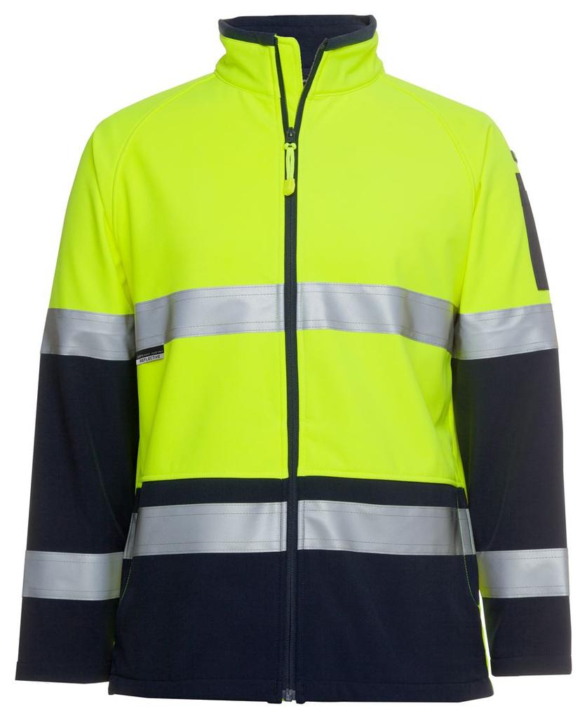 [6D4LJENA1] 6D4LJ - JBs Hv 4602.1 (D+N) Softshell Jacket (2XS, Lime/Navy)