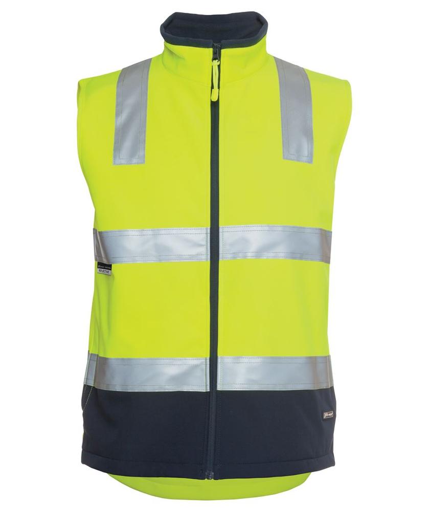 [6D4LKENAA] 6D4LK - JBs Hv 4602.1 (D+N) Softshell Vest (XS, Lime/Navy)