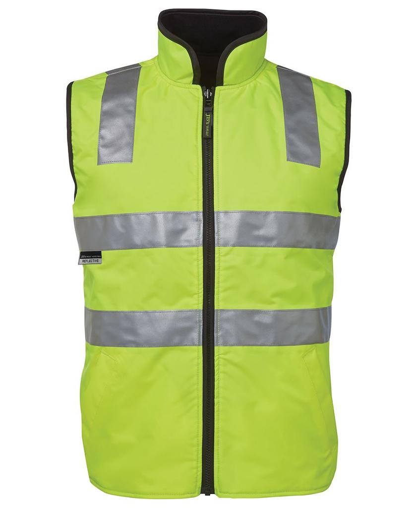 [6D4RVEB8] 6D4RV - JBs Hv 4602.1 (D+N) Rev Vest (2XS, Lime/Black)