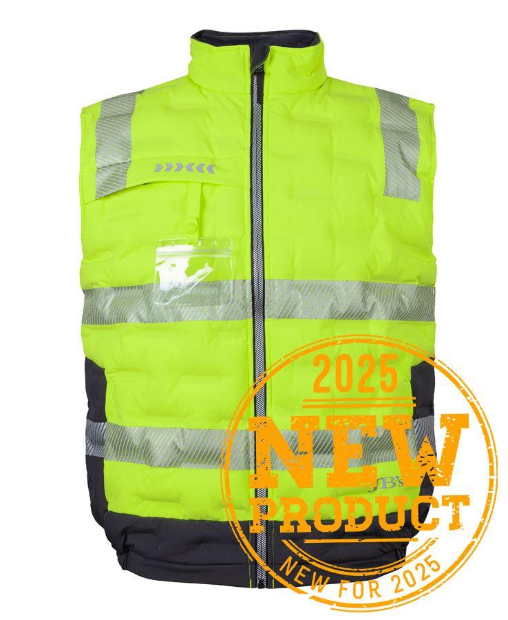 [6DGVEGAA] 6DGV - JBs Hv (D+N) Graphene Puffer Vest (XS, Lime/Charcoal)