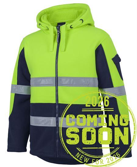 [6DLZENA1] 6DLZ - JBs Hv D+N 450G Full Zip Shepherd Hoodie (2XS, Lime/Navy)