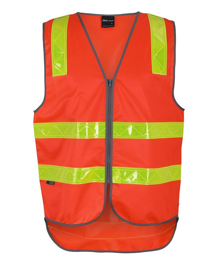 [6DVRVOXAX] 6DVRV - JBs Vic Road (D+N) Zip Safety Vest (S)