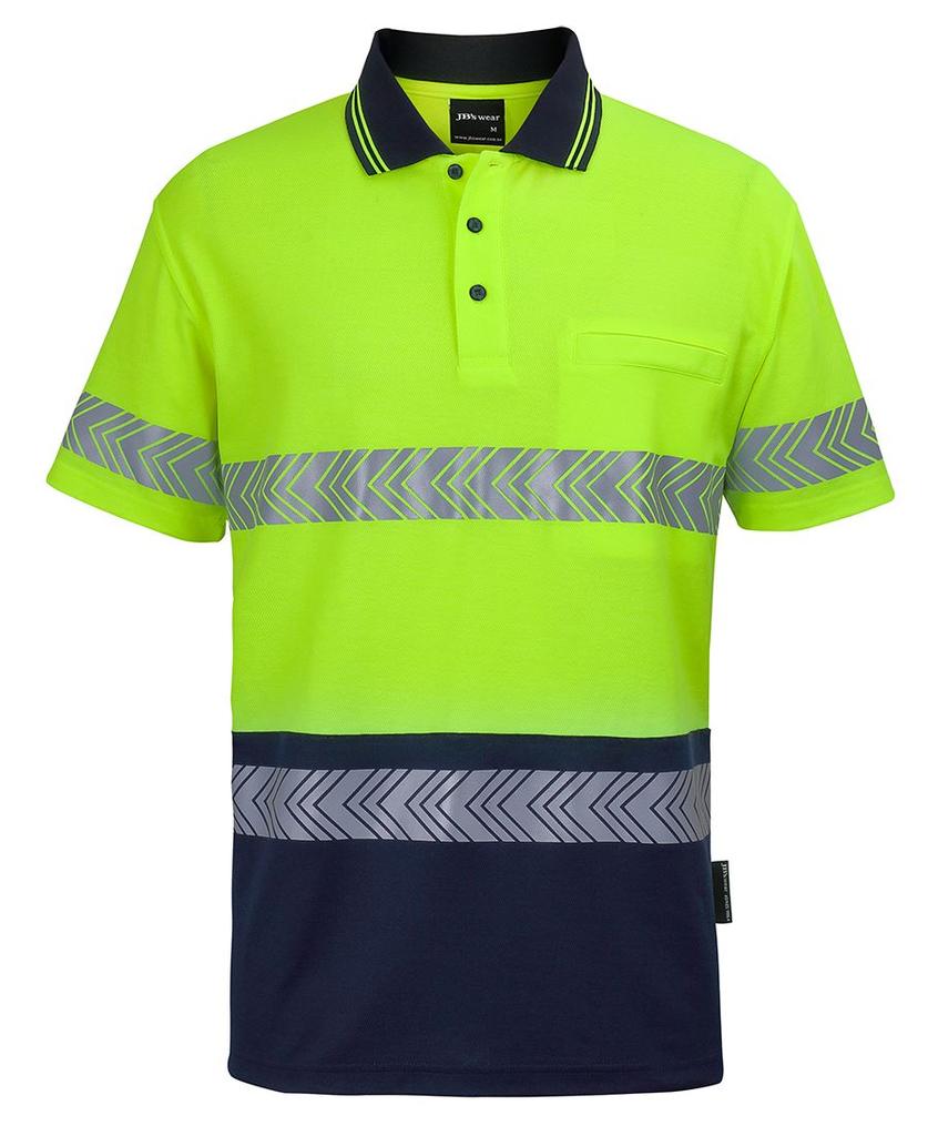 6HMSS - JBs Hv S/S D+N C/Back Segmented Tape Polo