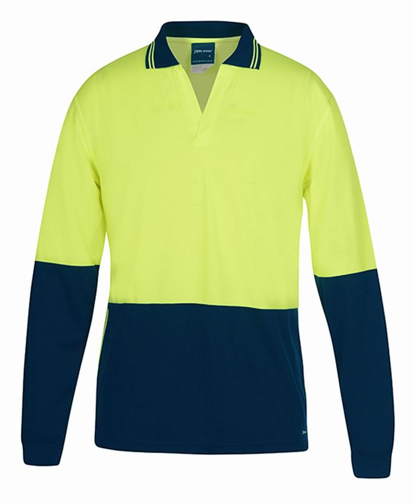 6HNBL - JBs Hv 4602.1 L/S Non Button Polo