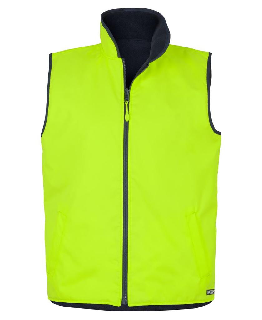 [6HRVENA1] 6HRV - JBs Hv 4602.1 Reversible Vest (2XS, Lime/Navy)