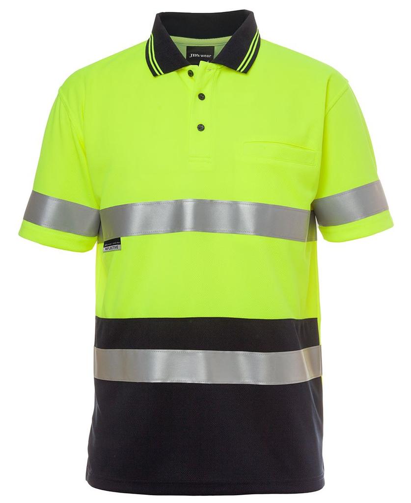 6HVST - JBs Hv S/S Non Cuff (D+N) Trad Polo