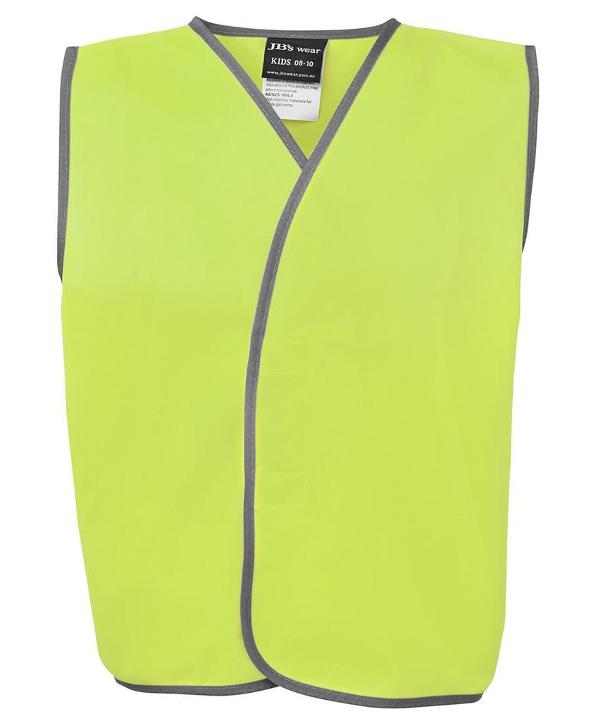 [6HVSUE00] 6HVSU - JBs Hv Kids Safety Vest (0-2, Lime)