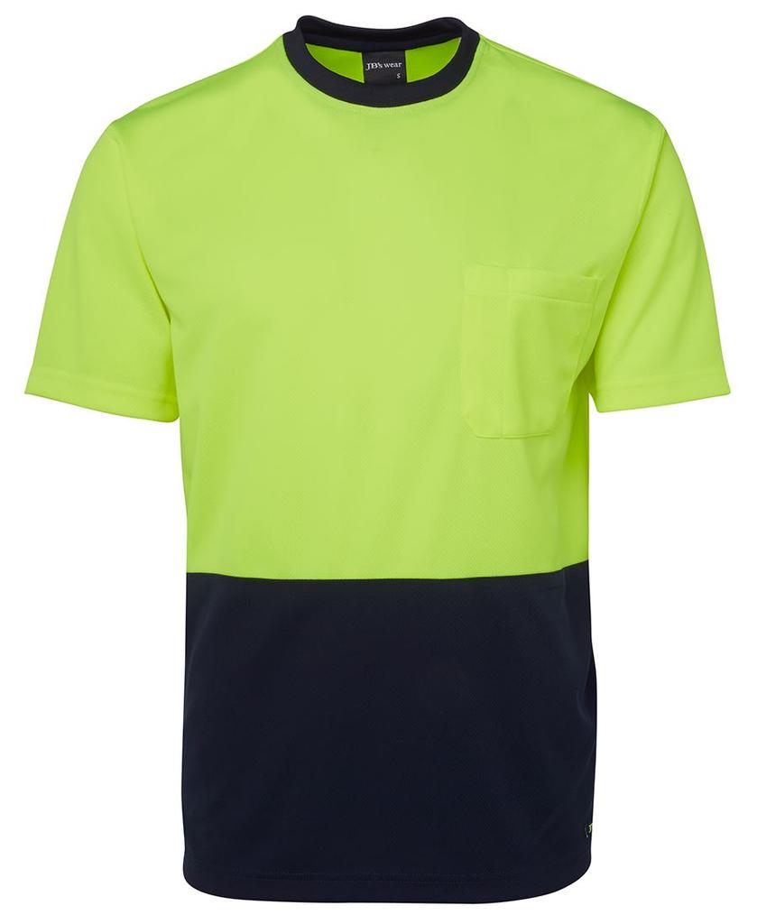 [6HVTENAA] 6HVT - JBs Hv Trad T-Shirt (XS, Lime/Navy)