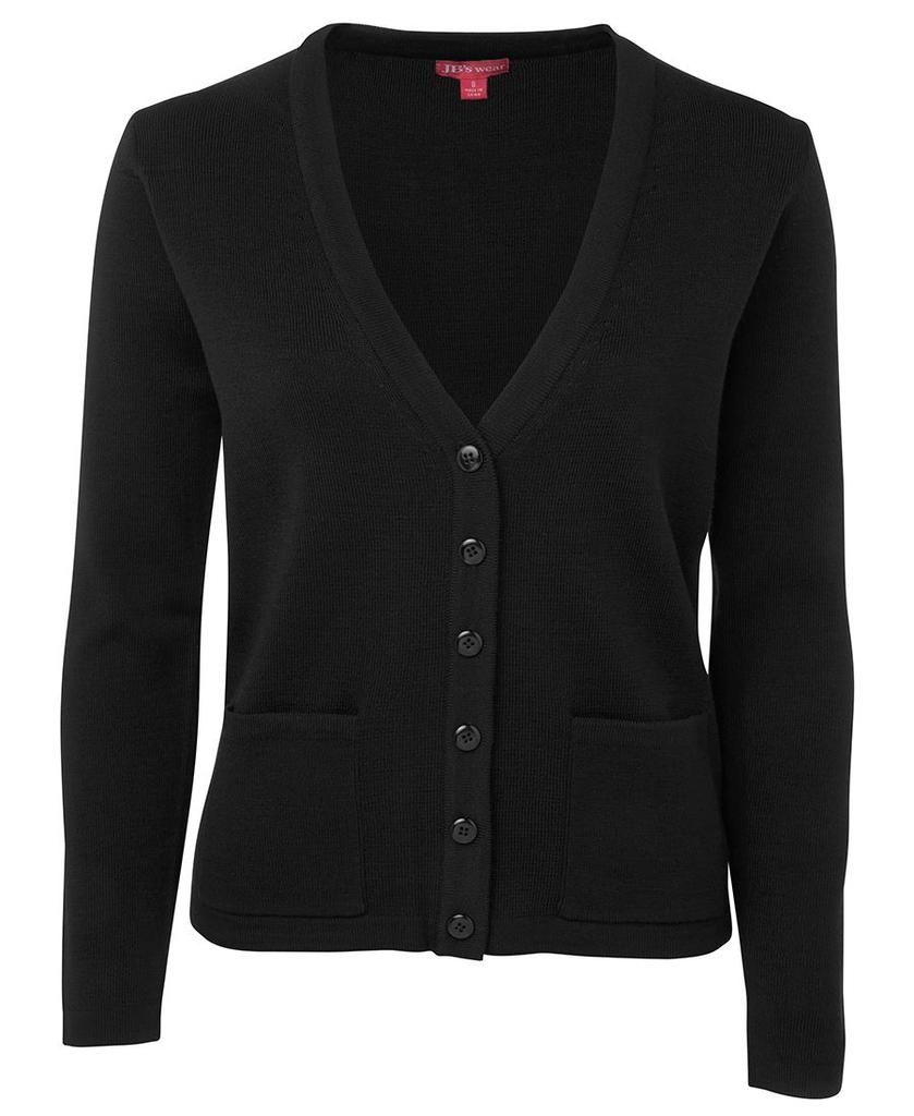 [6LCB08] 6LC - JBs Ladies Knitted Cardigan (8, Black)