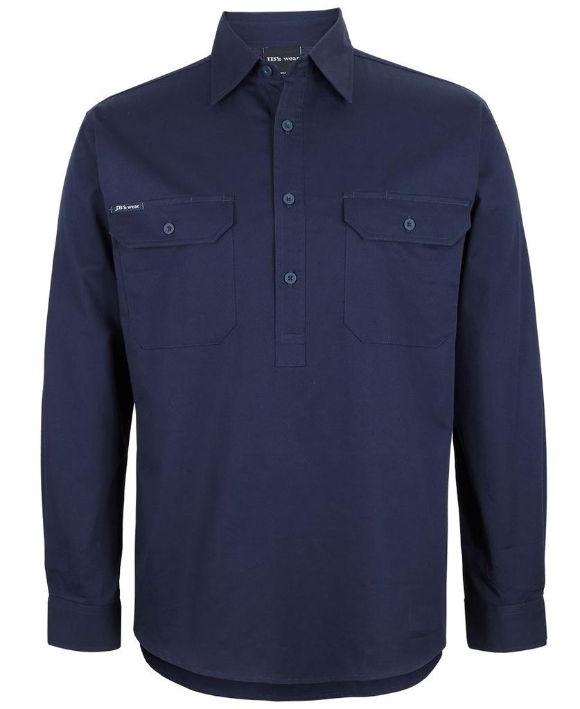 [6WLCFNXA1] 6WLCF - JBs Close Front L/S 150G Work Shirt (2XS)