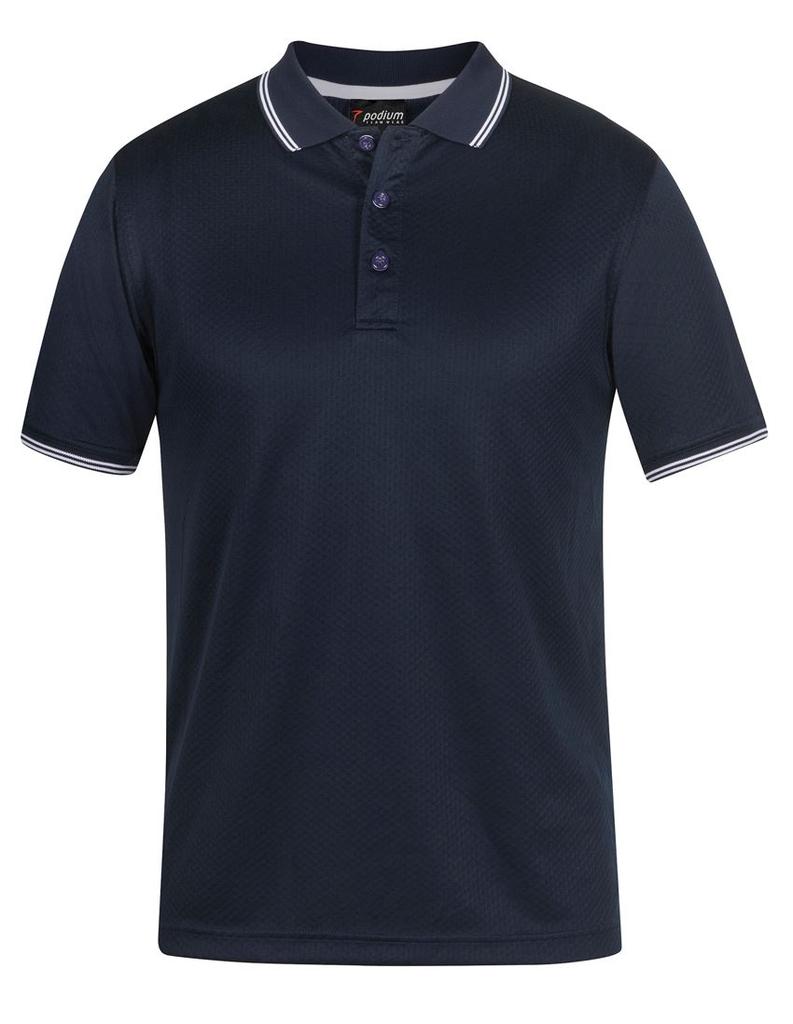 7JCP - Pdm Jacquard Contrast Polo