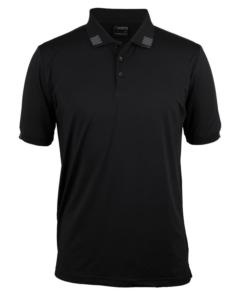7S4P - Podium 4 Stripe S/S Stretch Polo