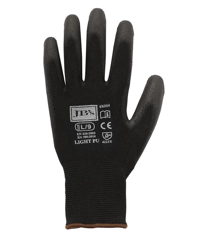 8R004 - JBs Black Light Pu Breathable Glove (12 Pk) -