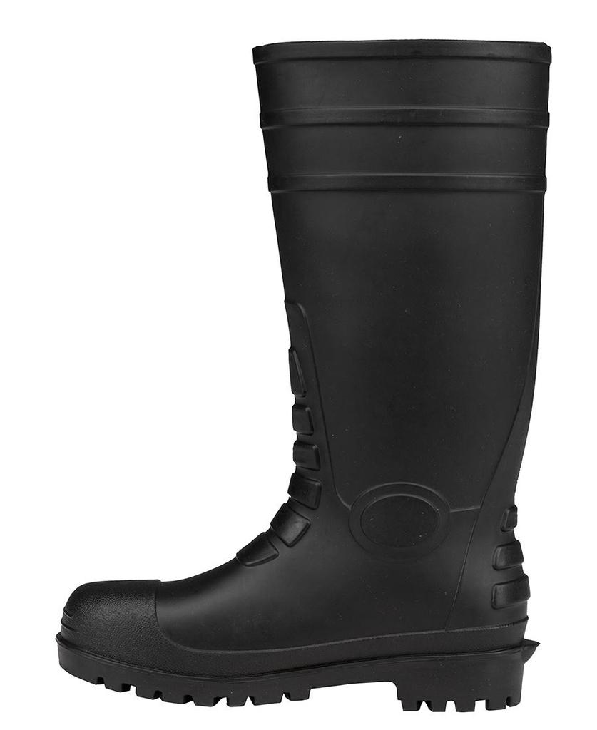 [9G1BXB1] 9G1 - JBs Steel Toe Cap And Steel Plate Gumboot (3, Black)