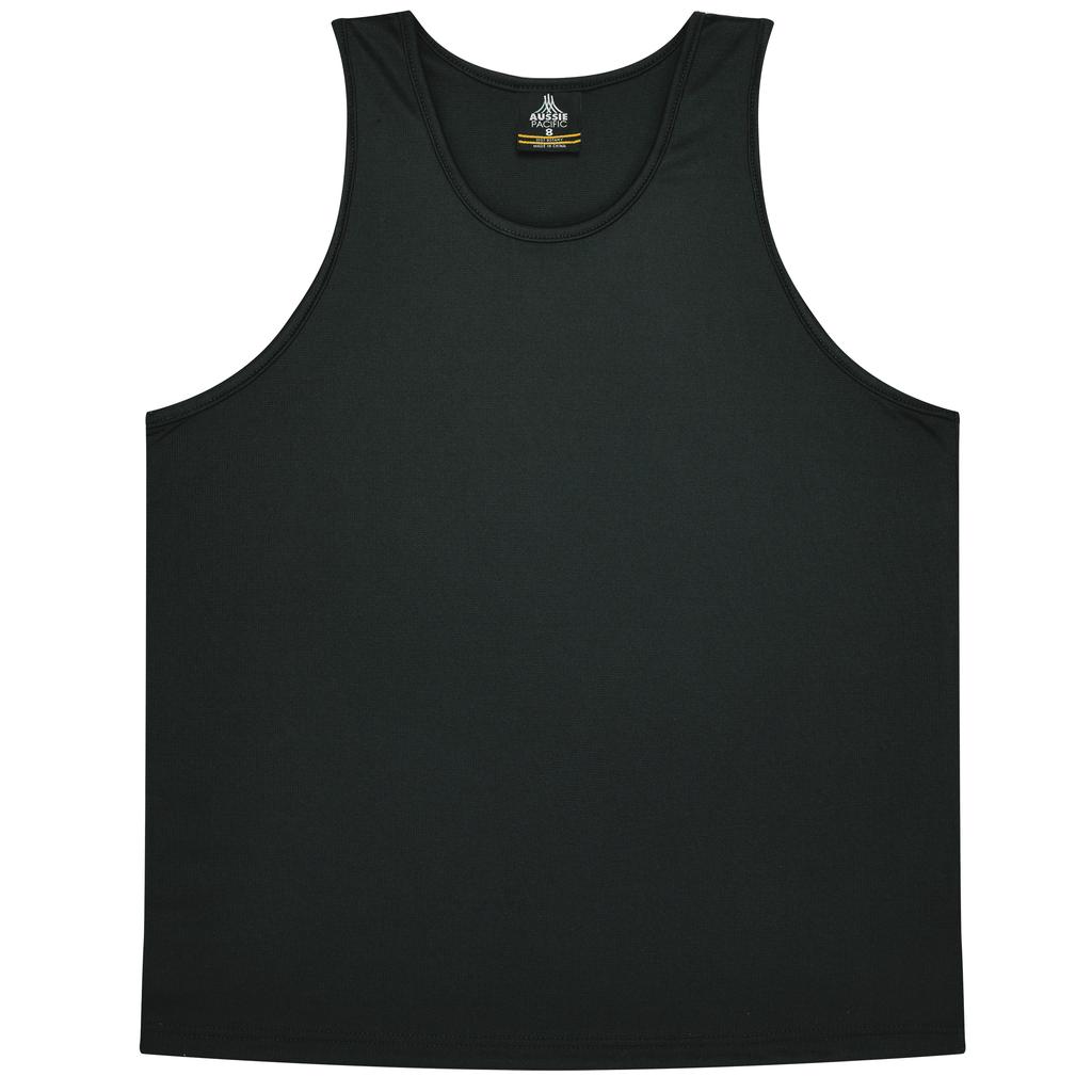 [3107021] 3107 - KIDS BOTANY SINGLET (4, Black)
