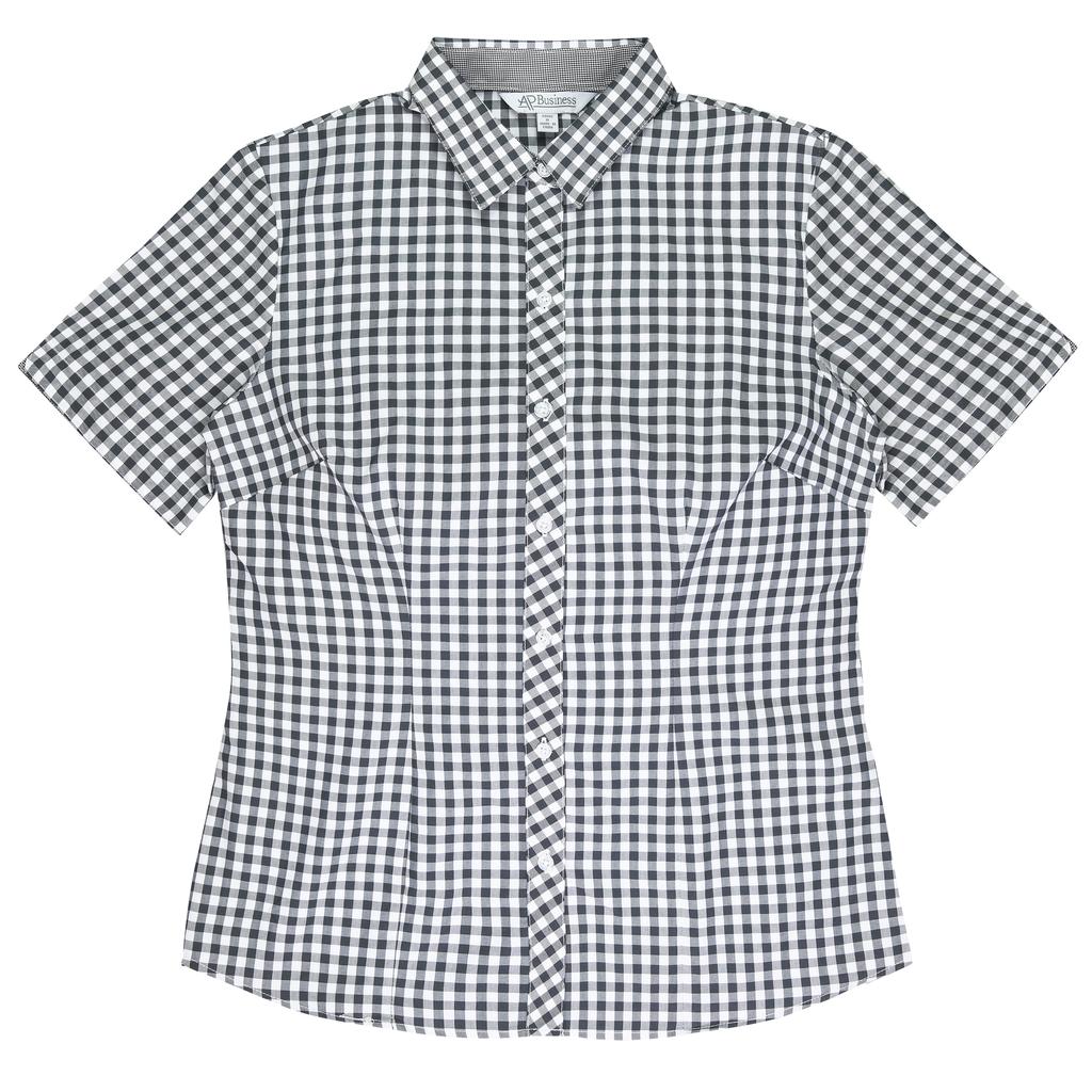 [2909S0201C] 2909S - LADIES BRIGHTON SHORT SLEEVE (4, Black)