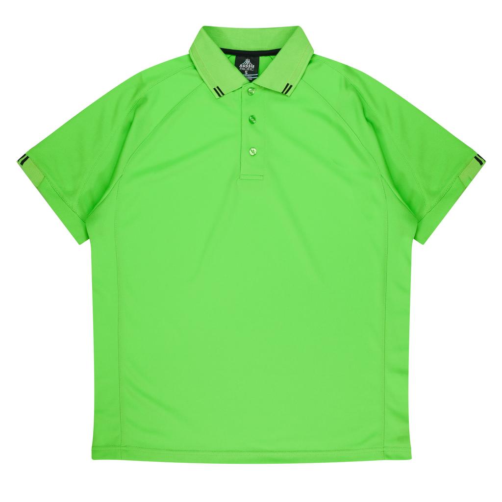 [130871022] 1308 - MENS FLINDERS POLO (S, Apple/Black)