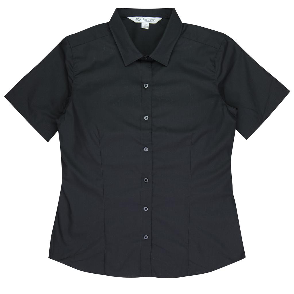[2910S02C] 2910S - LADIES KINGSWOOD SHORT SLEEVE (4, Black)