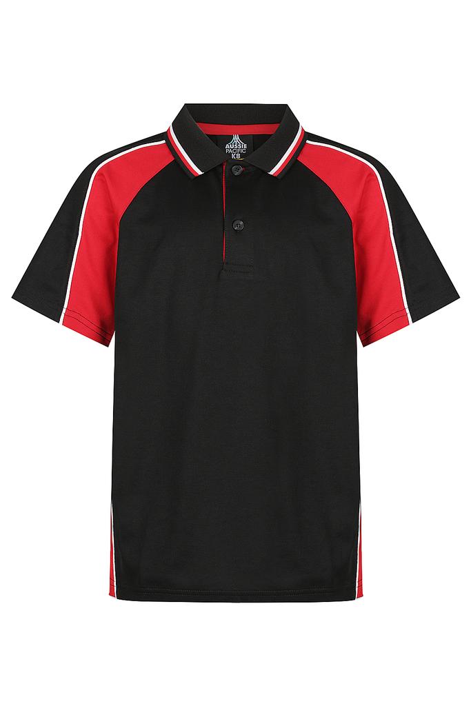 [330902331] 3309 - KIDS PANORAMA POLO (4, Black/Ashe/White)