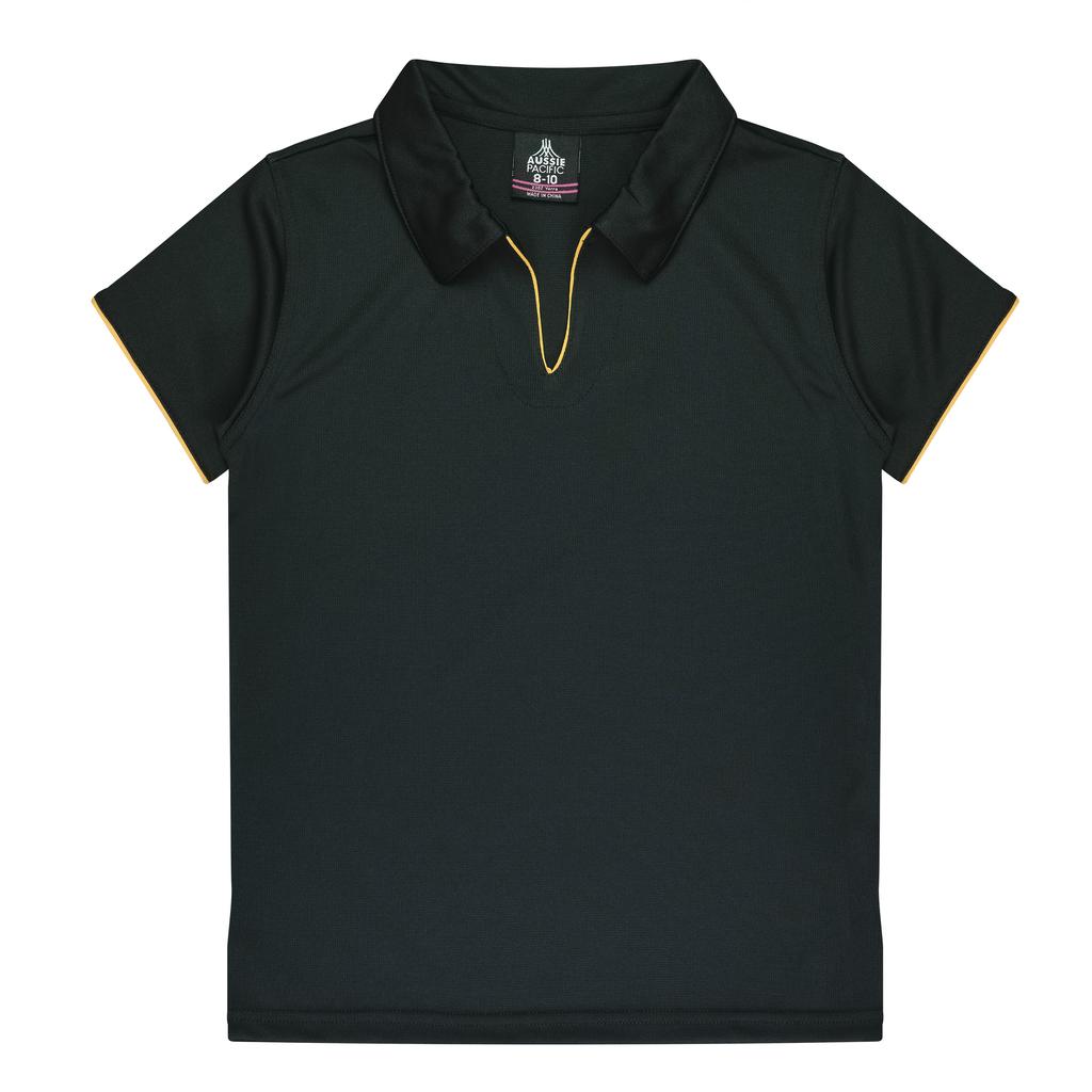 [230202061] 2302 - LADY YARRA POLO (8-10, Black/Gold)