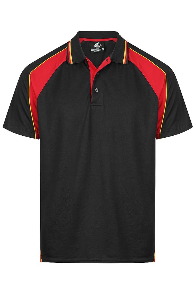 [130902332] 1309 - ** MENS PANORAMA POLO (S, Black/Ashe/White)